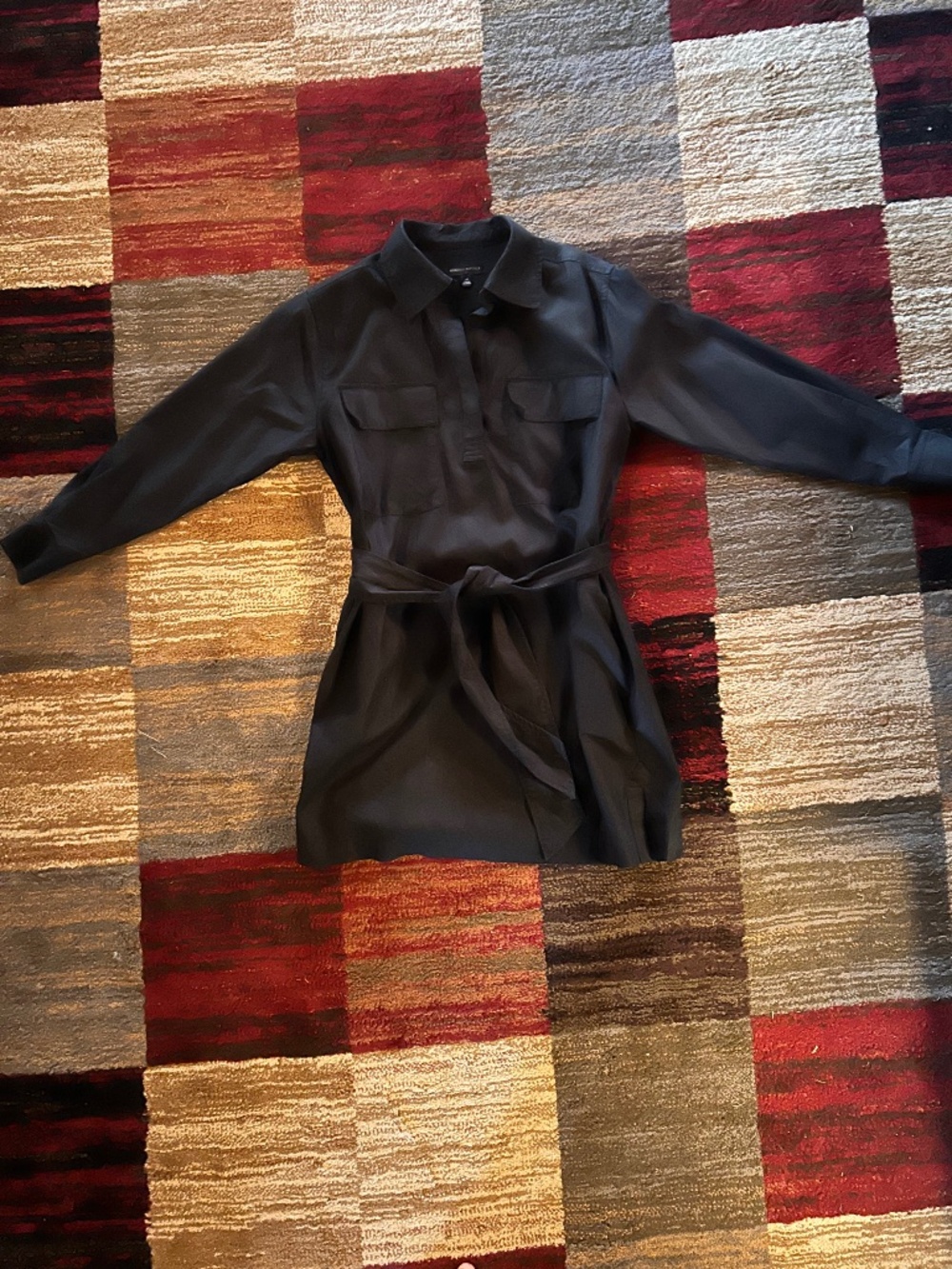Belted mini Shirt dress